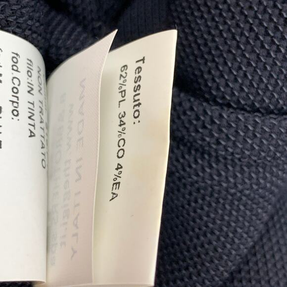 THE GIGI Size 36 Navy Textured Cotton Blend Double Breasted Sport Coat - Picture 6 of 7